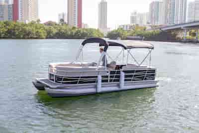 Large Pontoon Boat Hallandale Beach 